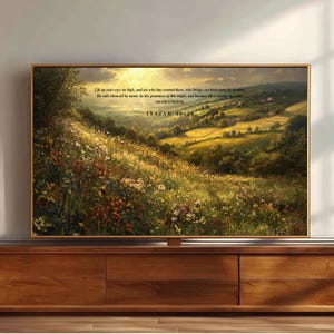 Isaías 40:26 Pradera — Arte cristiano para TV con marco 16:9, Samsung The Frame (Descarga digital)