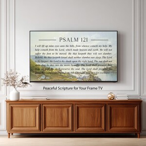 Psalm 121 Christliches Landschaftsbild für den Fernseher (Digitaler Download)