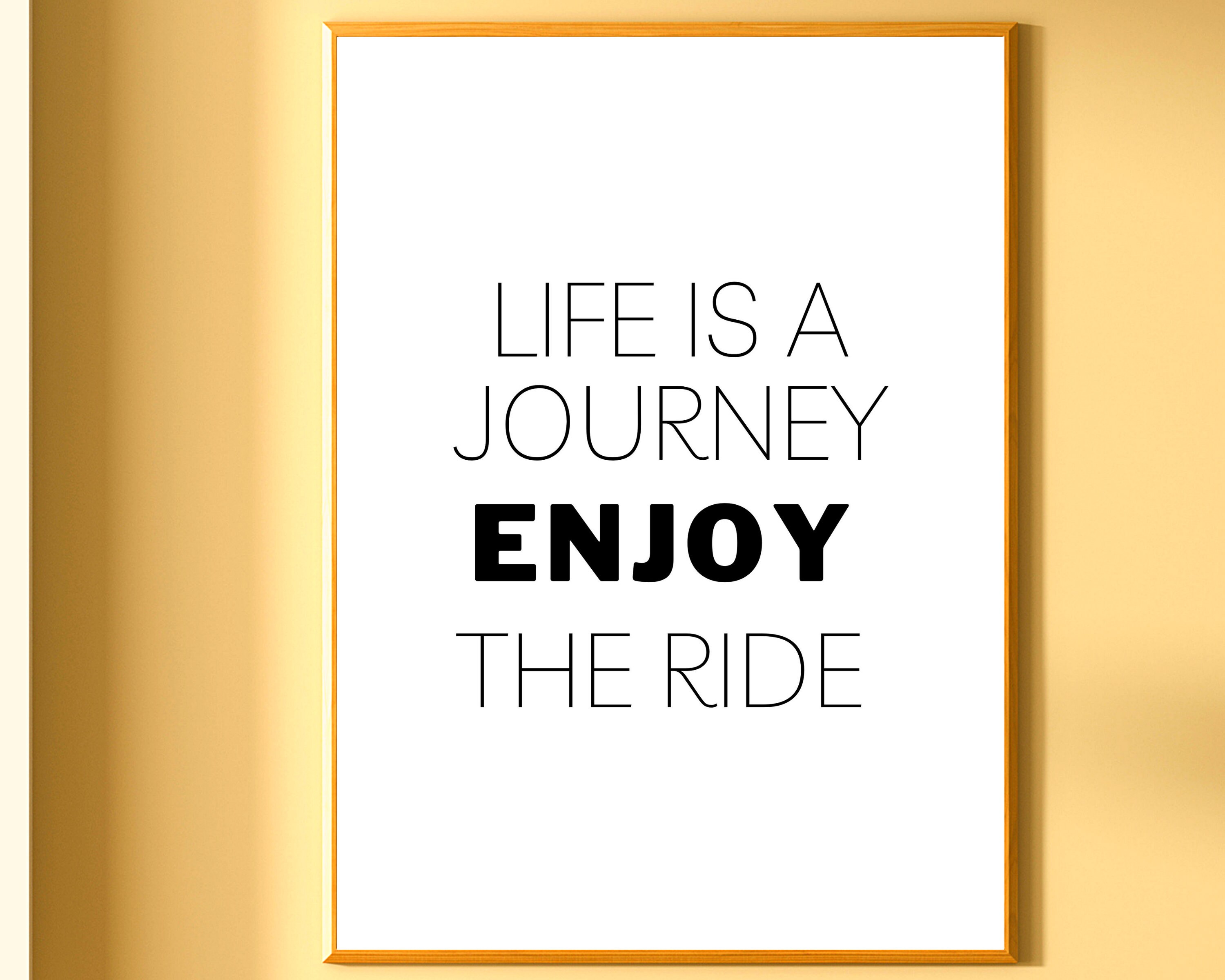 Life is a Journey Enjoy the Ride Quote Printable Wall Art, Positive  Affirmations, DIGITAL Print, Wellbeing Wall Art, School Counselor Poster -  Etsy