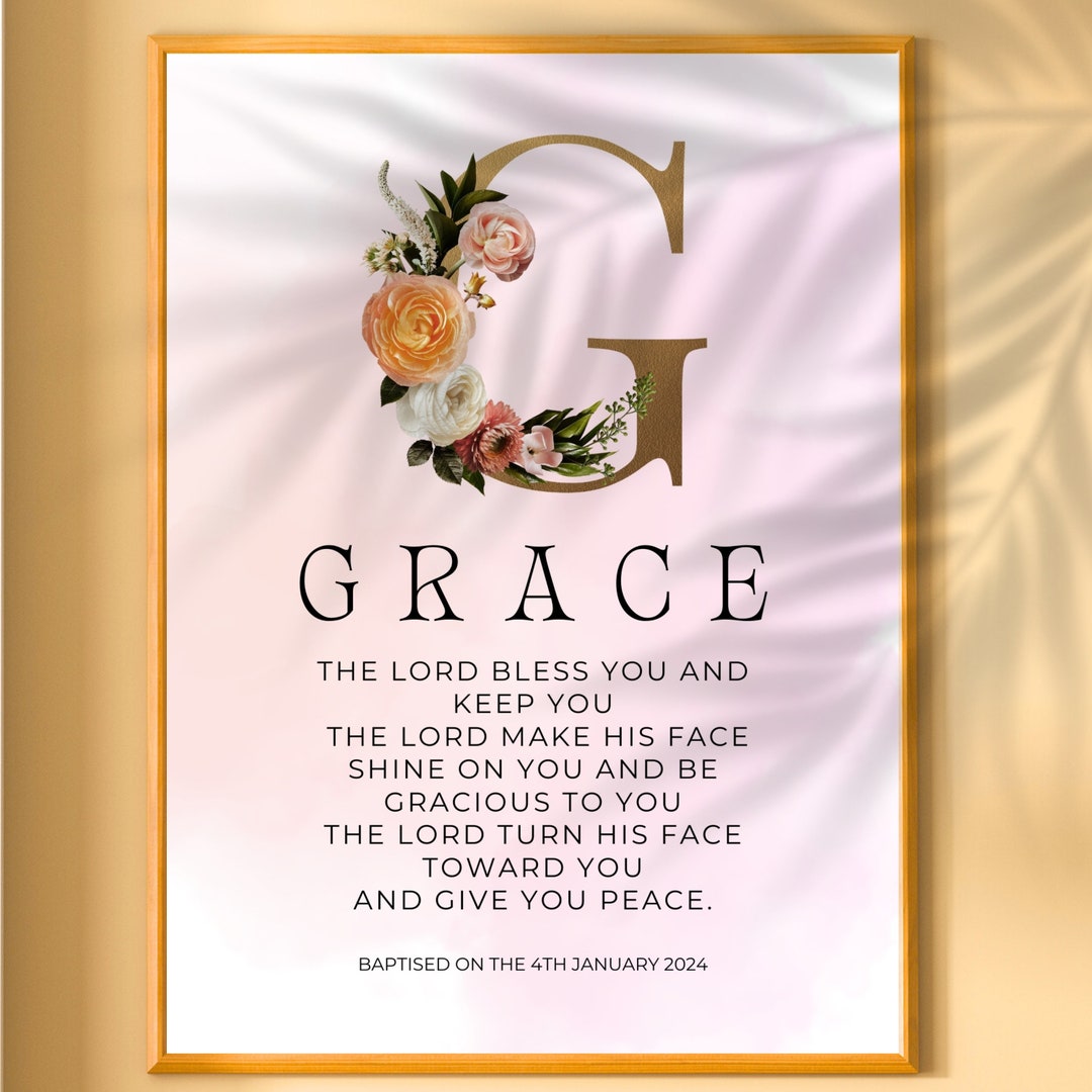 Baptism Gift Boy or Girl, Personalized Baptism PRINTABLE, Baby Baptism