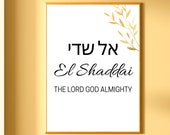 God Almighty – El Shaddai – Hebrew Names of God Charm Bangle All 12 Names of God Bangles