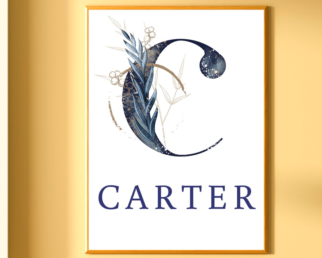 Personalized Baby Name Wall Art Printable, Boho Modern Nursery Decor