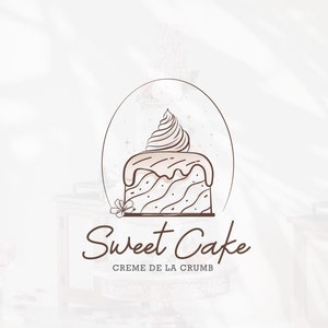 Cake Logo, Patisserie Logo, Pastry Logo, Bakery Logo Design, Cupcake Logo Baking Logo, Dessert Logo, Minimalist Logo, Modern Logo,Pâtisserie