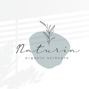 Schoonheidslogo, biologisch logo, bladlogo, huidverzorgingslogo, make-uplogo, fotografielogo, boetieklogo, natuurlogo, aardelogo,