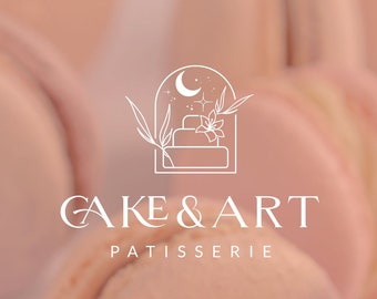 Patisserie Logo, Cake Logo, Pastry Logo, Bakery Logo Design, Cupcake Logo Baking Logo, Dessert Logo, Minimalist Logo, Modern Logo,Pâtisserie
