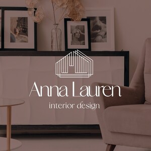 Interior Design Logo, Real Estate Logo, Realty Logo, Realtor Marketing, Real Estate Agent, House logo watermark
