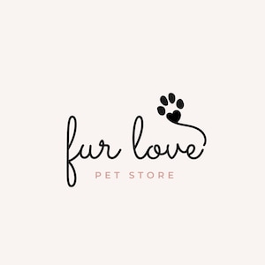 Dog Paw Logo, Dog Grooming Logo, Veterinarian Logo, Dog Logo, Pet Store Logo  Modern logo, Minimal Logo, Pet Photography Logo