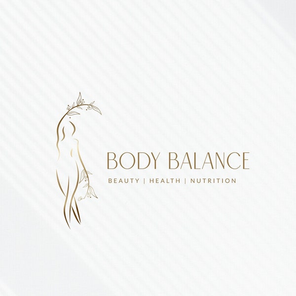 Body sculpting logo design, Beauty Logo Design, Goddess logo, Spiritual Logo, Mother Nature Logo, Premade logo, Photography Logo