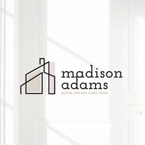 Luxury Interior Design Logo, House Logo Design, Elegant and simple logo, Minimalist Real Estate Logo | Premade Logo Design