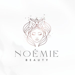 Woman Nature Logo, Goddess logo, Mermaid Logo Spiritual Logos, Face Beauty Logo, Premade Woman Logo Design, Mother Nature Logo