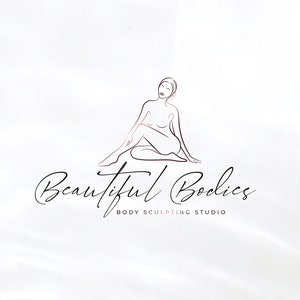 Body sculpting logo design, Woman Body Logo Design, Woman Silhouette Logo, Body Contouring Logo, Beauty Studio Logo | Premade Logo design