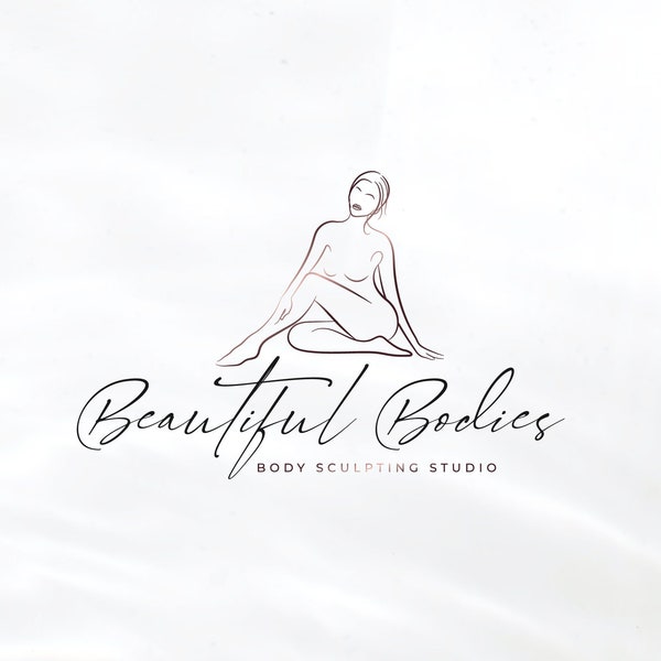 Körperformung Logo-Design, Frauen-Körper-Logo-Design, Frauen-Silhouette-Logo, Körper-Konturierungs-Logo, Schönheits-Studio-Logo | Vorgefertigtes Logo-Design