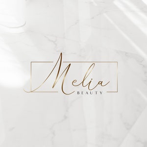 Beauty Logo | Gold-Logo | Modernes einfaches Logo | Boutique Logo Design | Beauty Studio Logo