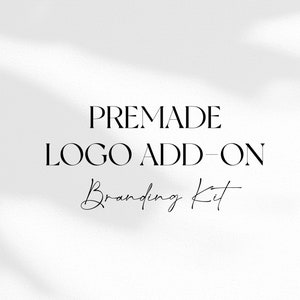 Componente aggiuntivo per il design del logo preconfezionato / Kit di branding /