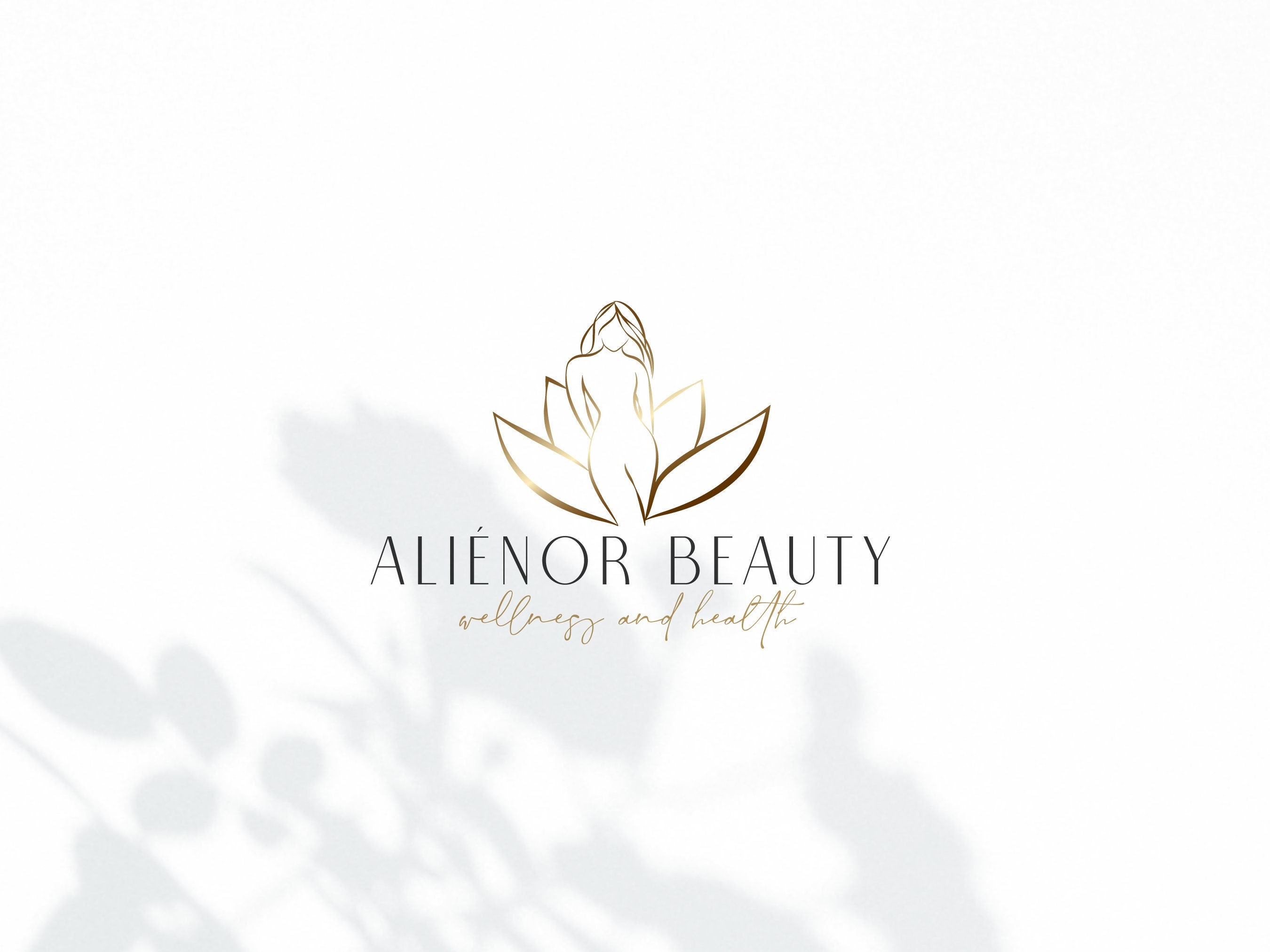 Body Sculpting Logo Design Wellness and Spa Logo Lotus Logo Etsy