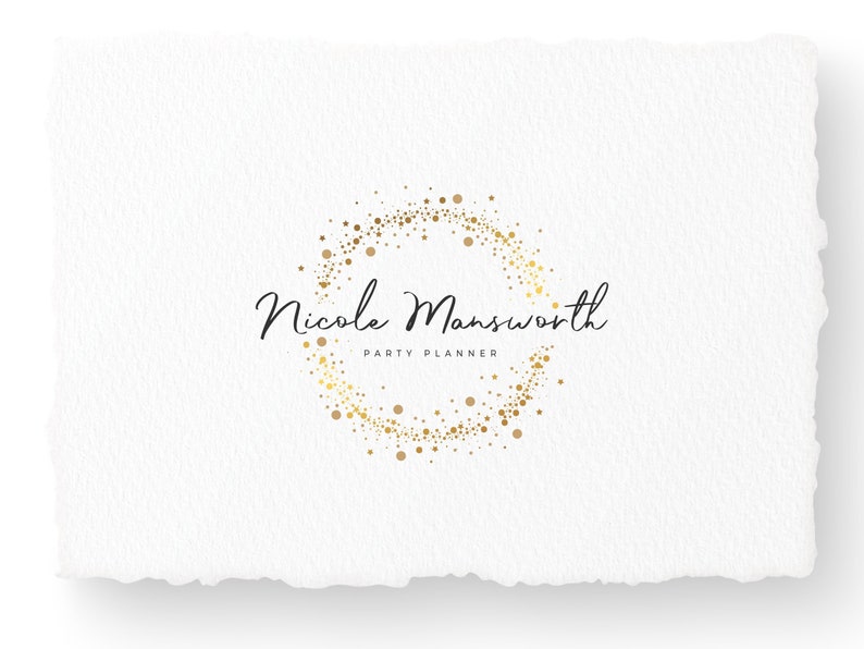 Party Planner Logo Design Party Planning Logo Gold Logo | Etsy
