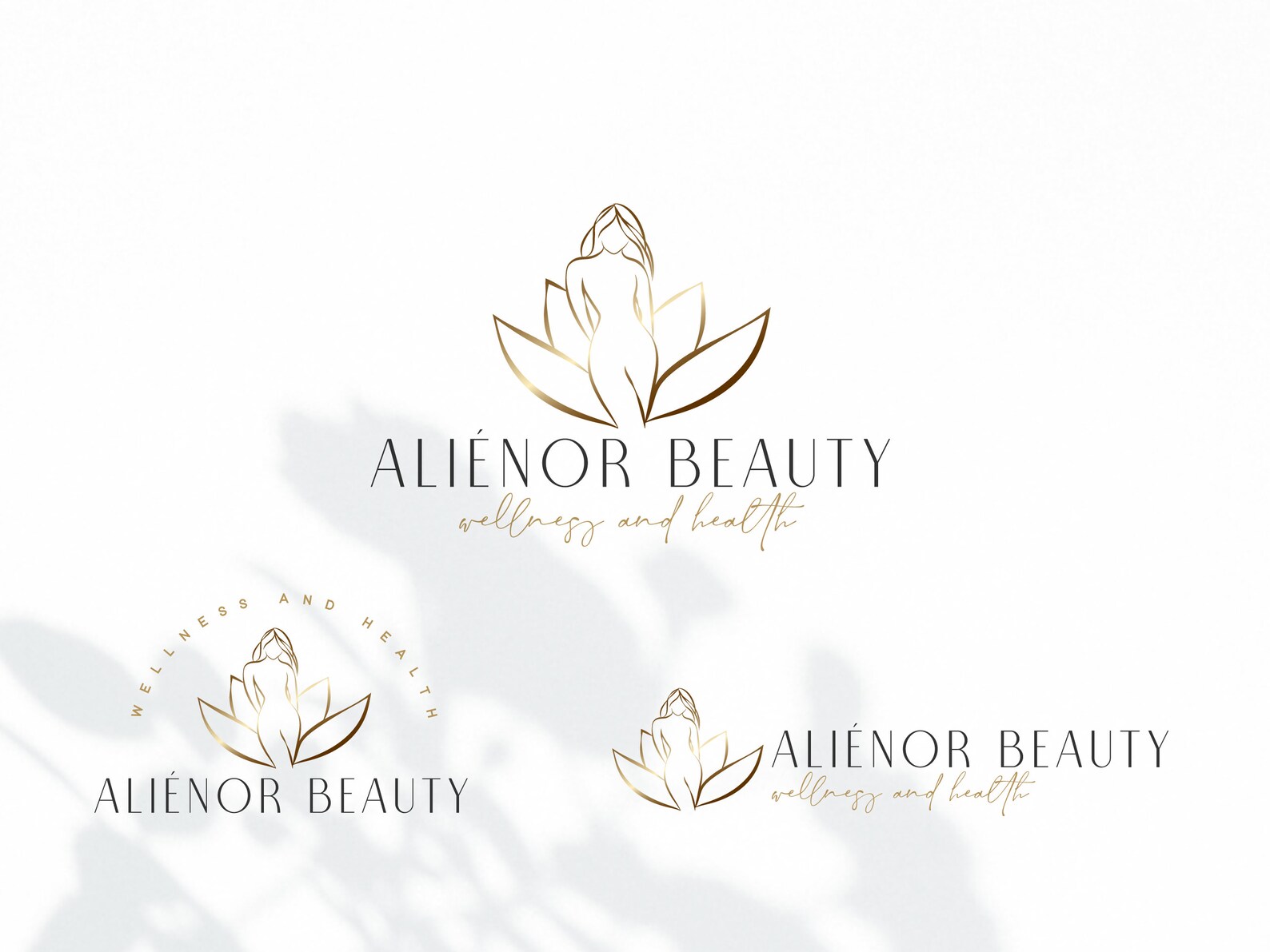 Body Sculpting Logo Design Wellness and Spa Logo Lotus Logo Etsy