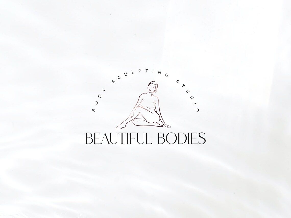 Body Sculpting Logo Design Beauty Logo Design Goddess Logo Etsy