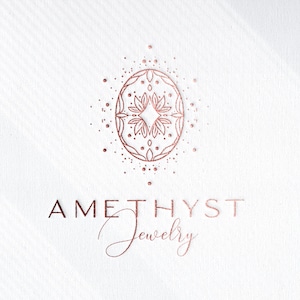 Crystal Logo,Diamond Logo, Gem Logo,Jewelry Logo Design, Amethyst, Mystic Logo, Healing Logo, Quartz Logo, Emerald logo, Ruby Logo, Branding