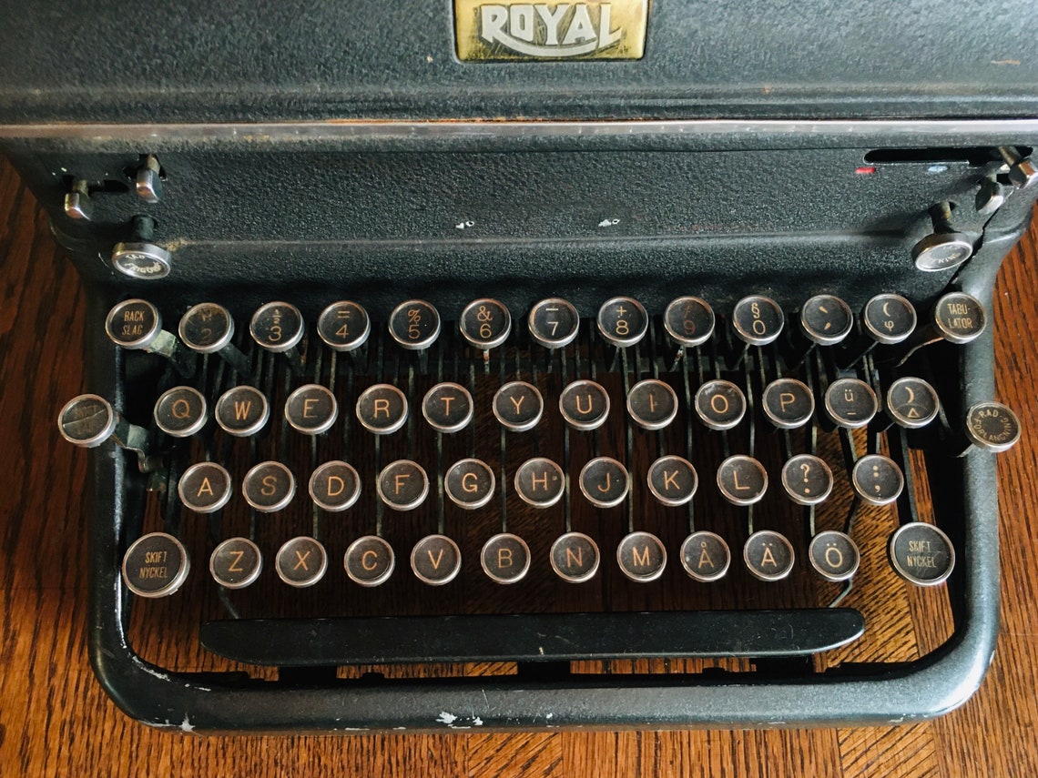 Royal KMM typewriter Working typewriter QWERTY typewriter Etsy