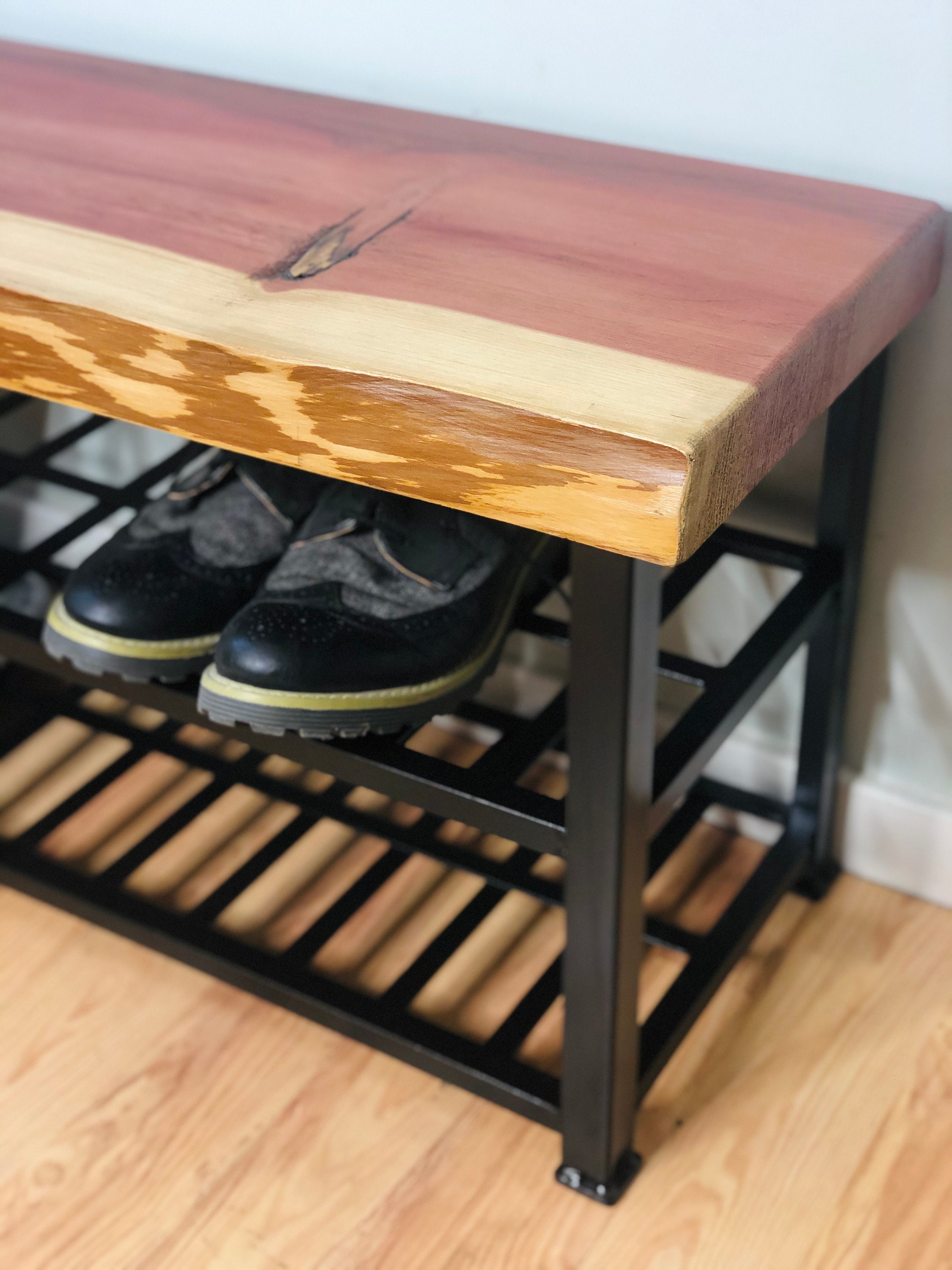 Shoe Rack Rustic Shoe Rack Entryway Shoe Rack Beech wood Etsy