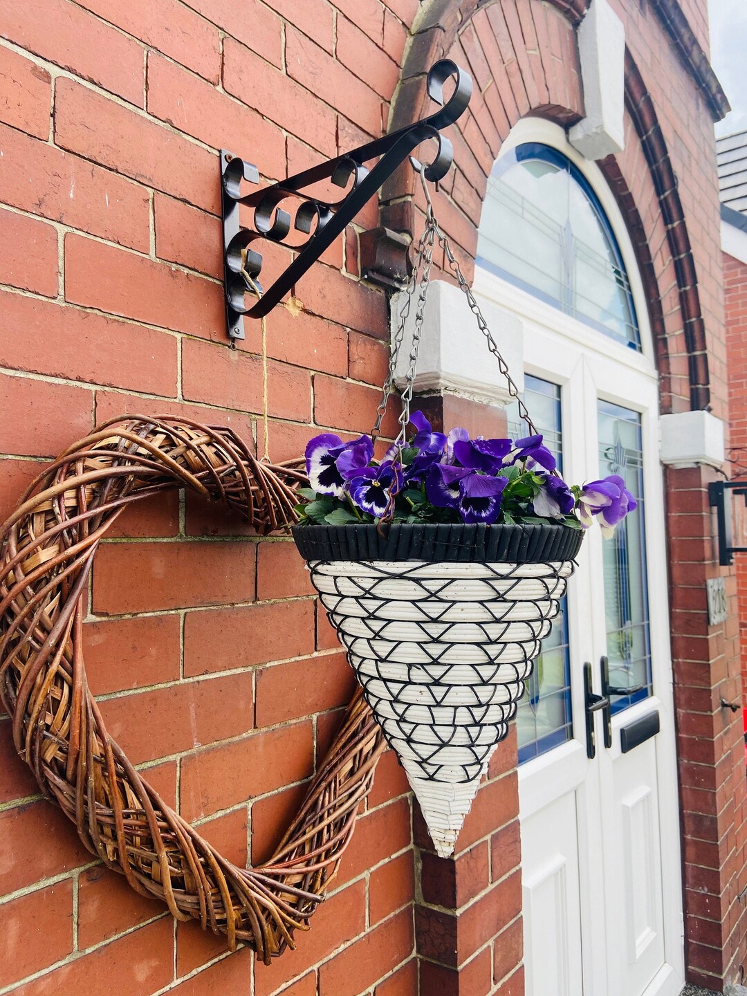 Hanging Basket Brackethanging Flower Basket Bracketwall Etsy UK