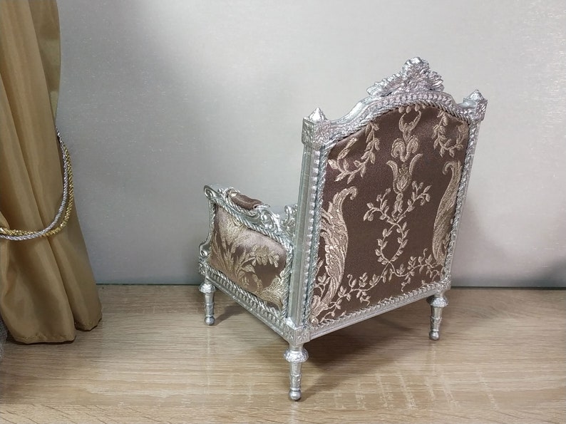 Doll furniture doll chair Armchair for 1:4 dolls classic armchair Louis XVI style