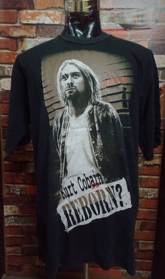 Vintage 90's Nirvana Kurt Cobain Bootleg Shirt
