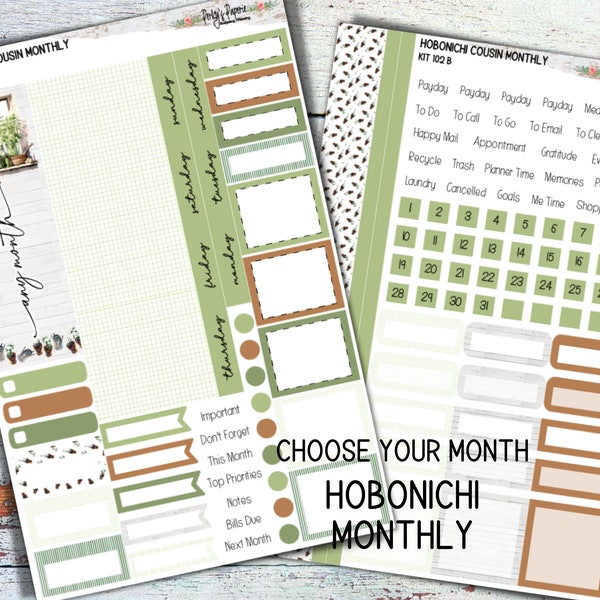 Herb Monthly Kit Etsy