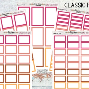 Classic HP Boxes Summer Street Party | Colorful Boxes | Functional Planner Stickers | Budget Boxes | Planner Boxes