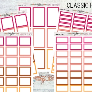 Classic HP Boxes Summer Street Party | Colorful Boxes | Functional Planner Stickers | Budget Boxes | Planner Boxes