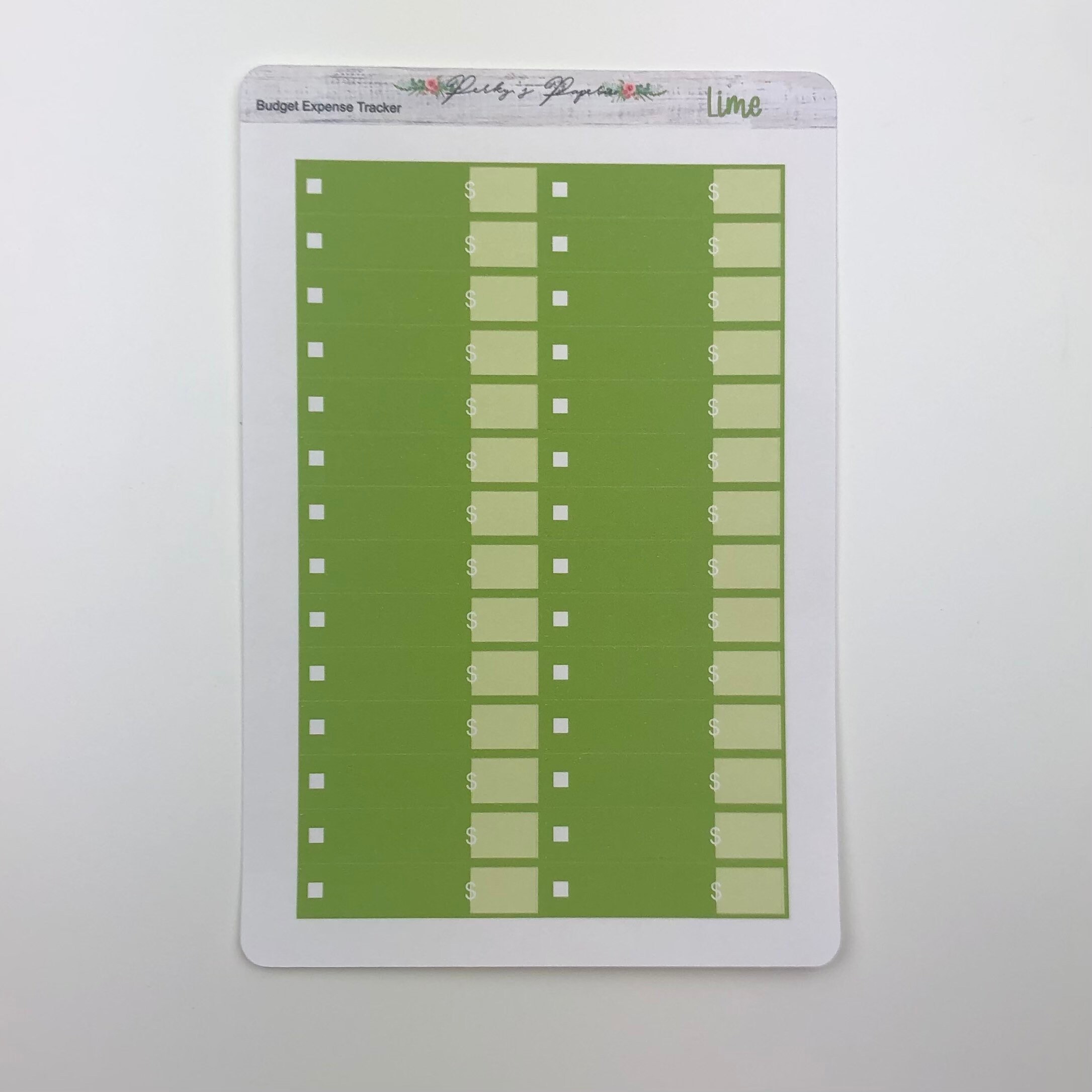 8 5 X 11 Budget Expense Tracker Colorful Expense Tracking Etsy