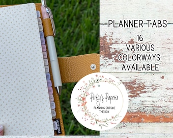 Mini Monthly Planner Tabs Font for Hobonichi Cousin, Hobonichi Weeks, Journals and more For Your Planner Set Up