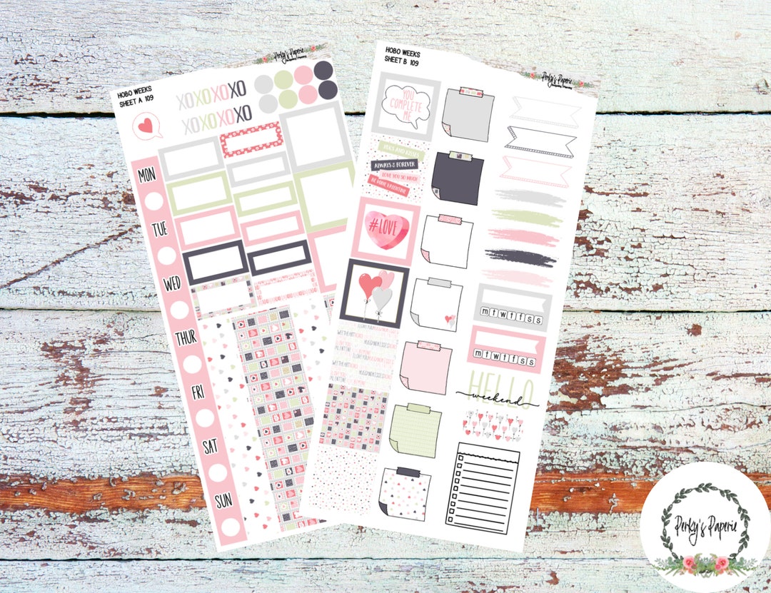 Hobonichi Weeks Planner Sticker Kit - Weekly Planning With for ...