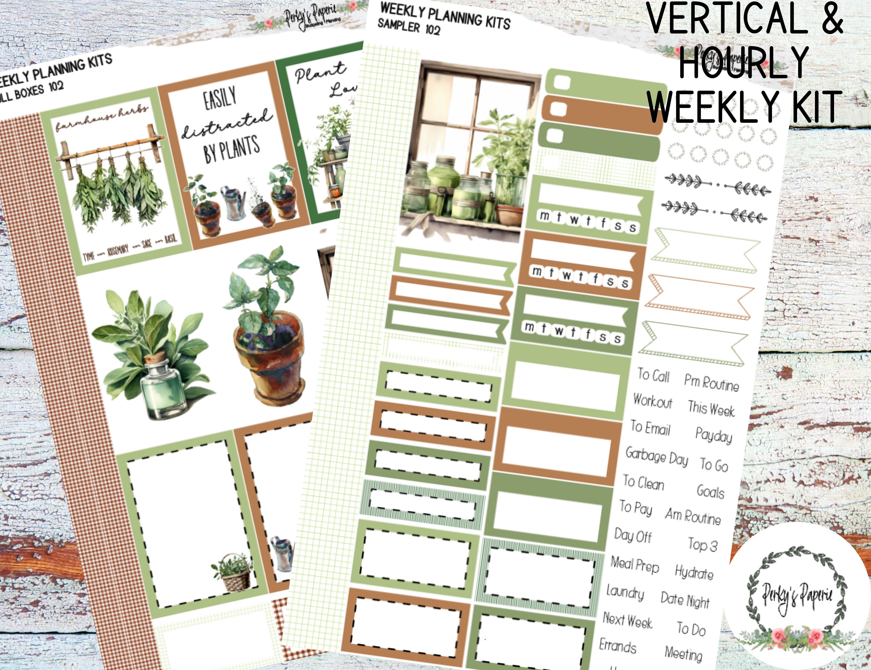 Free Printable Weekly Planner Stickers - Planning Inspired