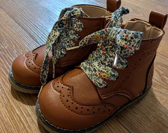 Handmade Liberty London Floral Shoelaces | Luxury Cotton
