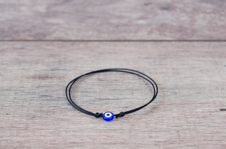 Evil Eye Bracelet. Black String Bracelet. Kabbalah Bracelet. Etsy