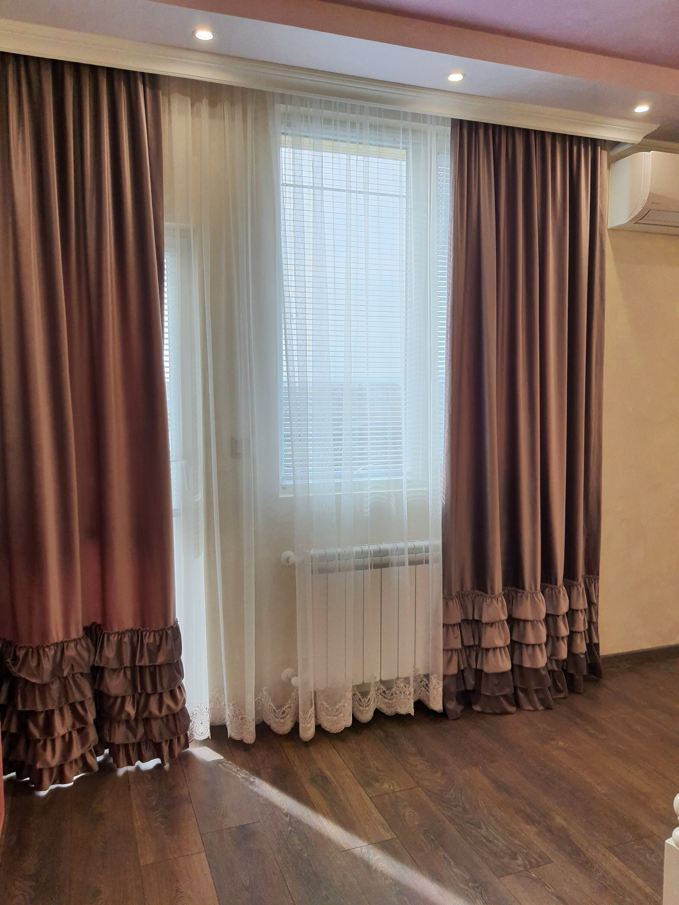 Ruffle Curtains. Matte Purple Velvet Drapery Panel. Custom Etsy