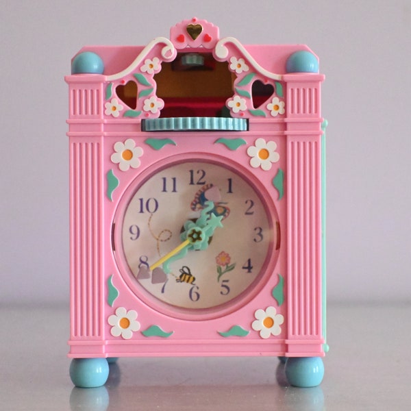 Vintage pink POLLY POCKET clock