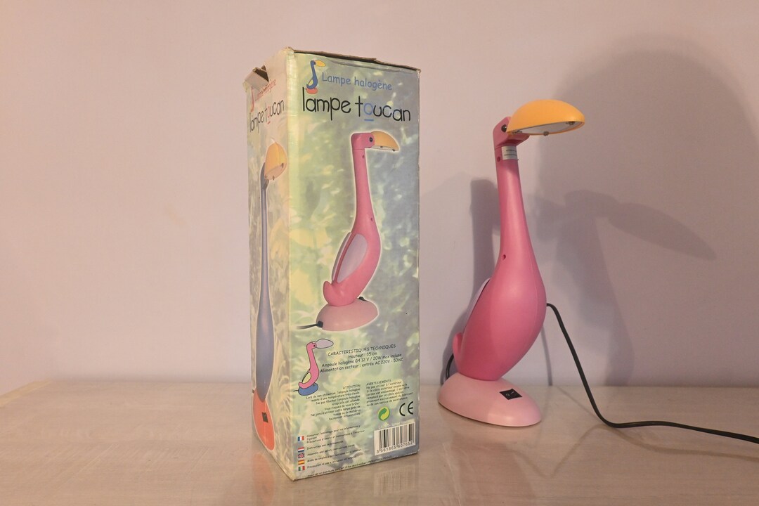 Vintage TOUCAN lamp from the 80s