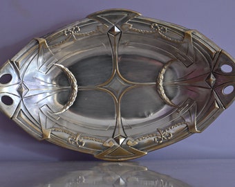 19th century silver plated fruit bowl