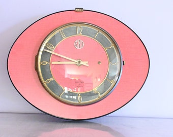 Pendule vintage SMI Rouge