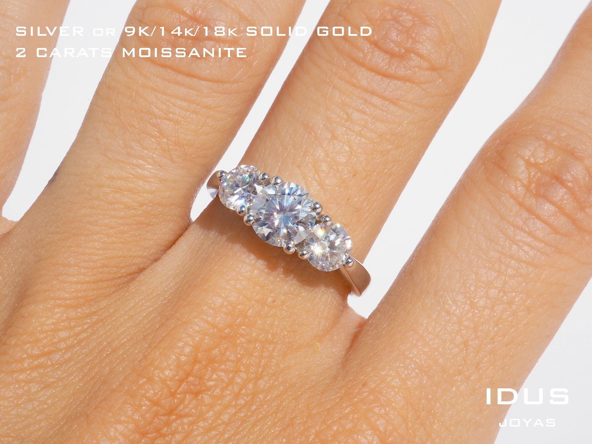 Trilogy diamond ring 2 carat discount