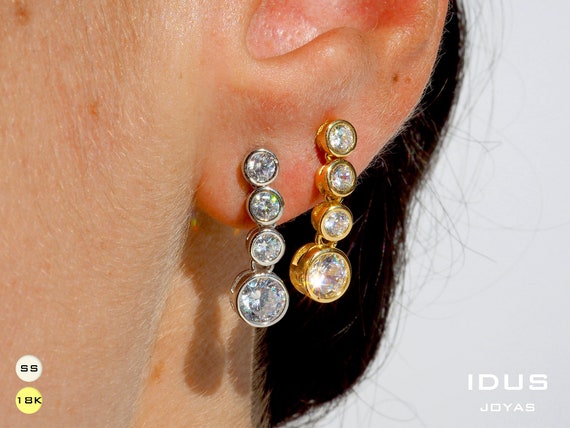 Graduated diamond hotsell earrings