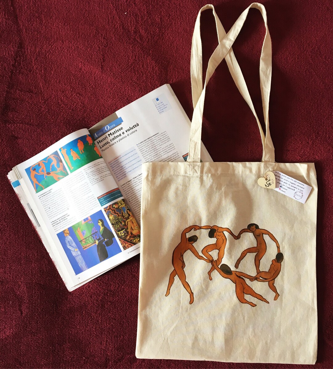 Buy Tote Bag, Matisse, Dance, Art, Shopping Bag, Cotton, Books, Gift, Eco  Friendly Online in India