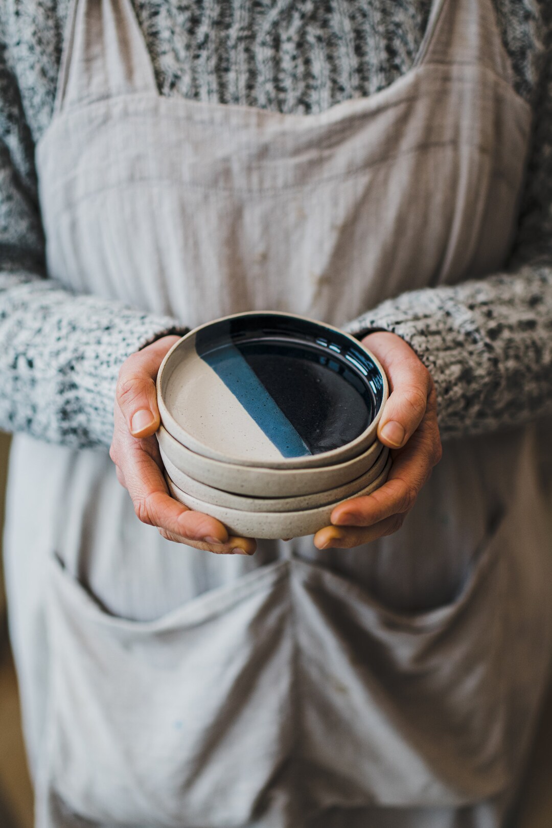 Ceramic Tapas / Antipasti / Nibbles Dishes Set of 4 Blue and Etsy UK