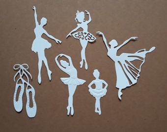 15 Ct. Glitter Ballerina Die Cuts Dancer Die Cuts