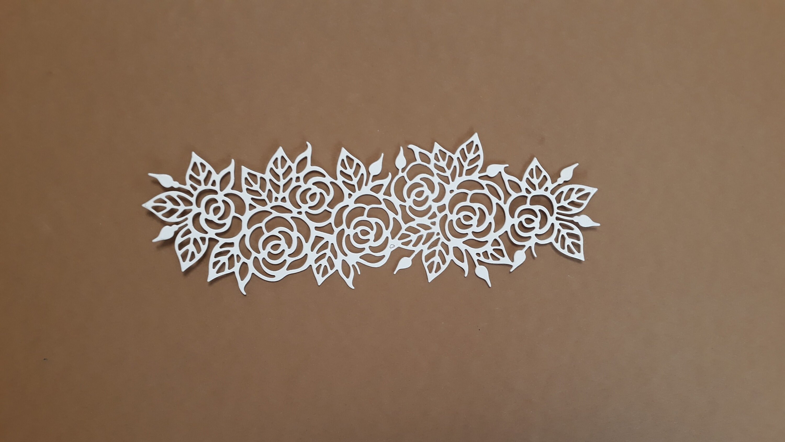 Roses Border Paper Die Cut Decoration Cardstock Borders with Etsy