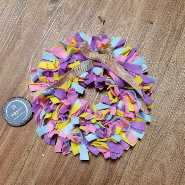 Easter Felt Wrag Wreath