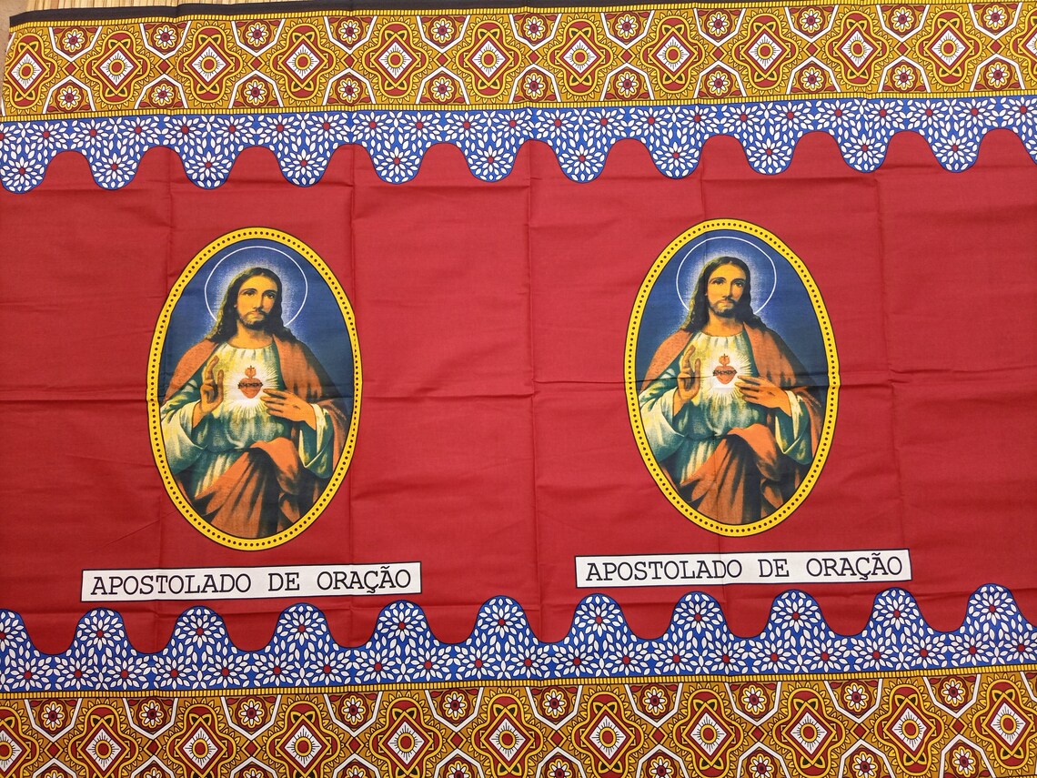 Jesus Christ fabric Jesus Christ Tessuto di Gesù Cristo Etsy